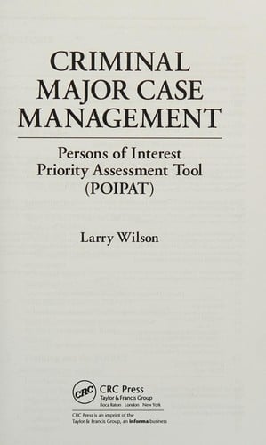 Criminal major case management