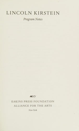 Program notes
