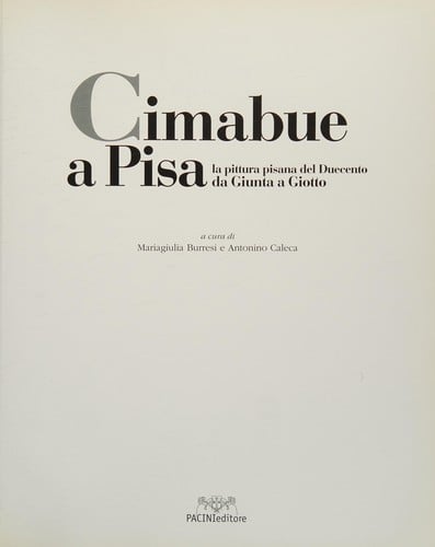 Cimabue a Pisa