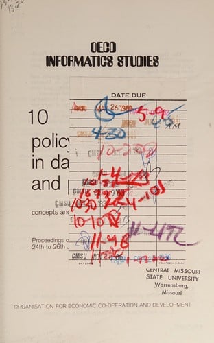 Policy issues in data protection and privacy