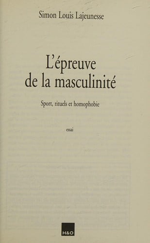 L'épreuve de la masculinité