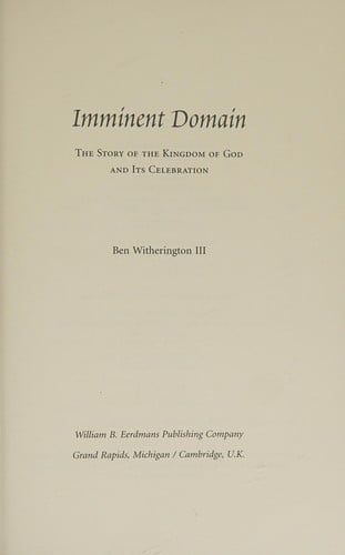 Imminent domain