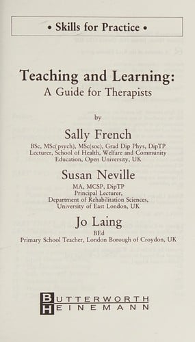 Teaching and learning