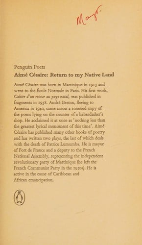 Return to my native land