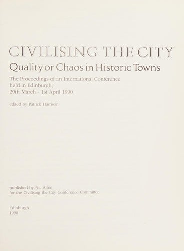 Civilising the city