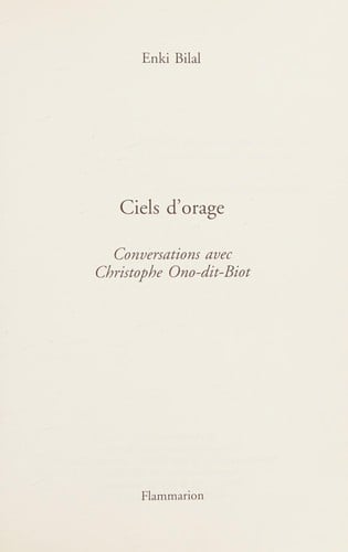 Ciels d'orage