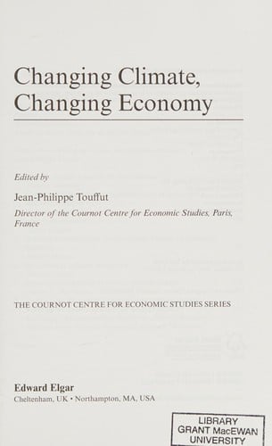 Changing climate, changing economy