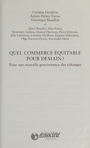 Quel commerce équitable pour demain?