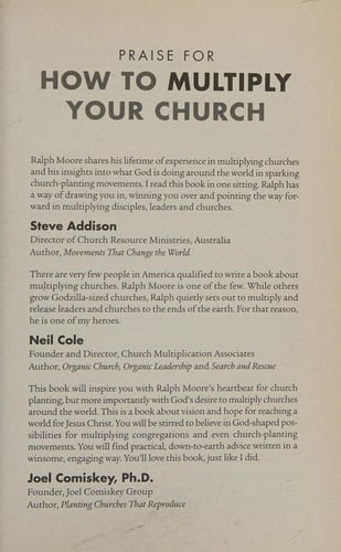 How to multiply your church