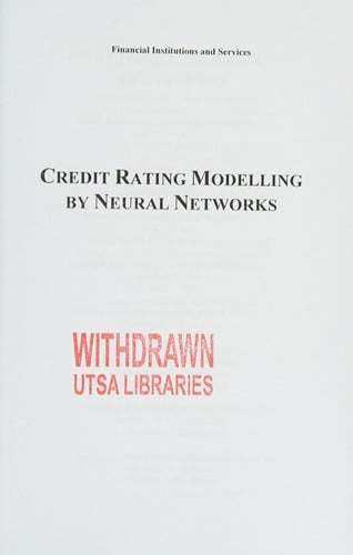 Credit rating modelling by neural networks
