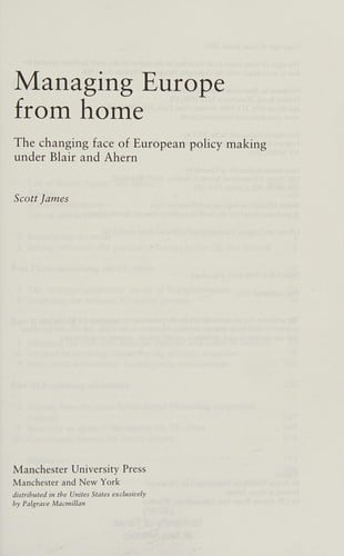 Managing Europe from home