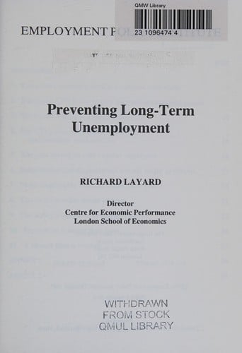 Preventing long-term unemployment