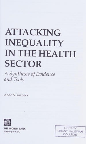 Attacking inequality in the health sector