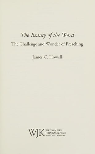 The beauty of the Word