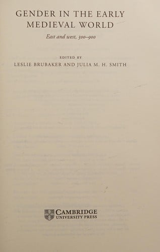 Gender in the early medieval world