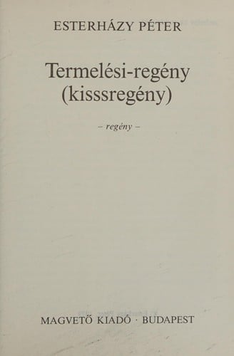 Termelési-regény