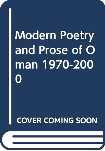 Modern poetry and prose of Oman, 1970-2000