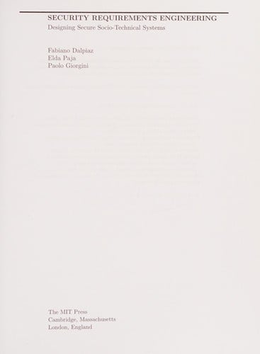 Security requirements engineering