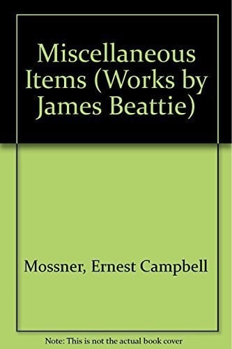 Miscellaneous Items (Works by James Beattie)