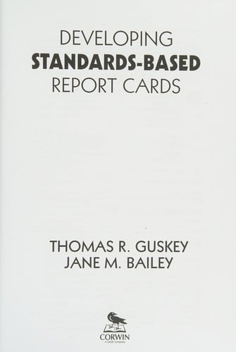 Developing standards-based report cards