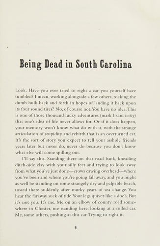 Being dead in South Carolina