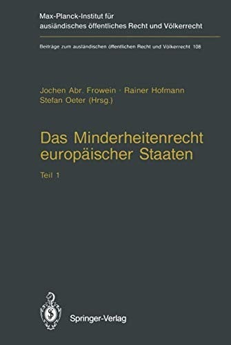 Das Minderheitenrecht europäischer Staaten