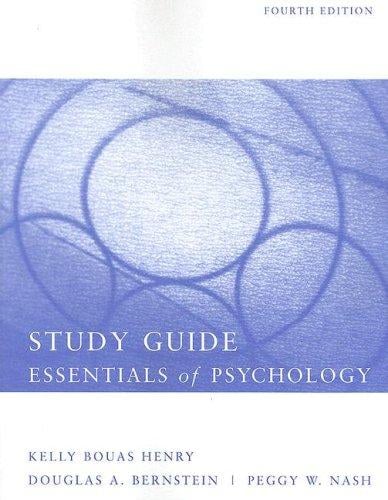 Essentials of psychology : study guide