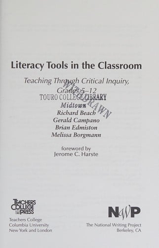 Literacy tools in the classroom