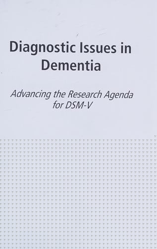 Diagnostic issues in dementia