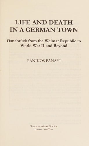 Life and death in a German town