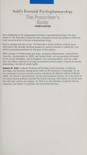 Stahl's essential psychopharmacology