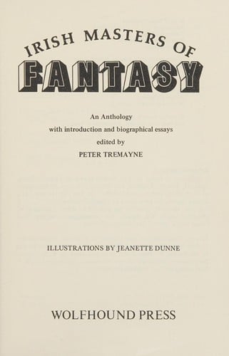 Irish Masters of Fantasy
