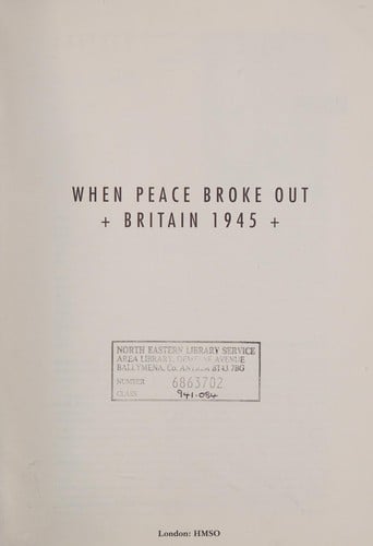 When peace broke out