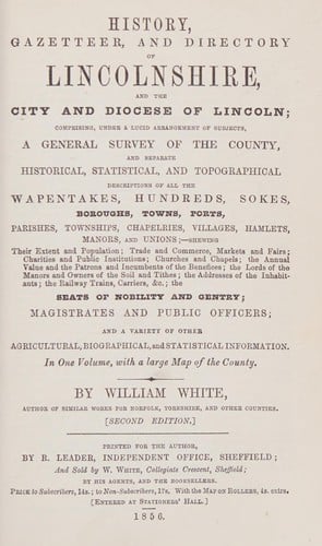 White's 1856 Lincolnshire
