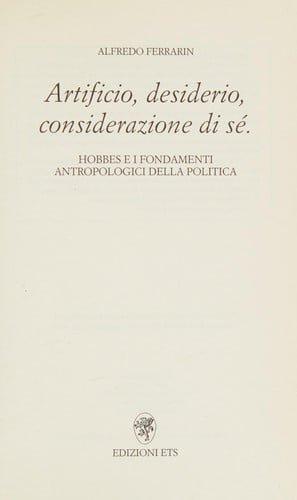 Artificio, desiderio, considerazione di sé
