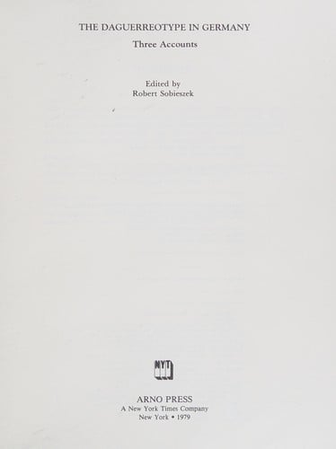 The Daguerreotype in Germany