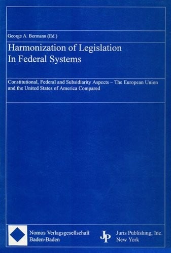 Harmonization of legislation in federal systems