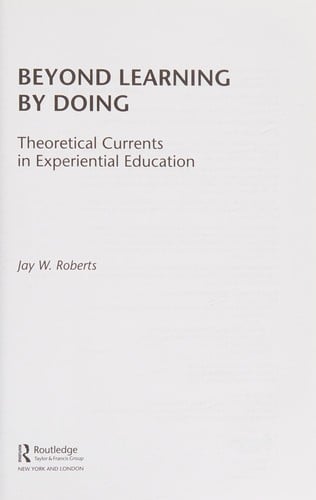 Beyond learning by doing