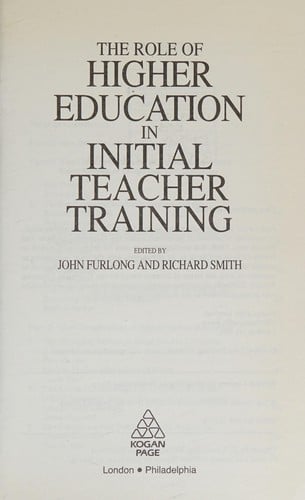The role of higher education in initial teacher training