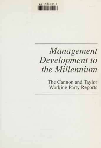 Management development to the millennium