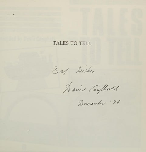 Tales to tell