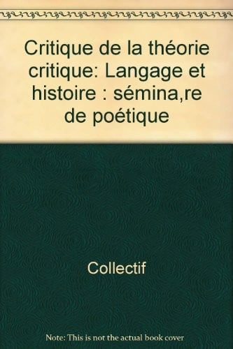 Critique de la théorie critique