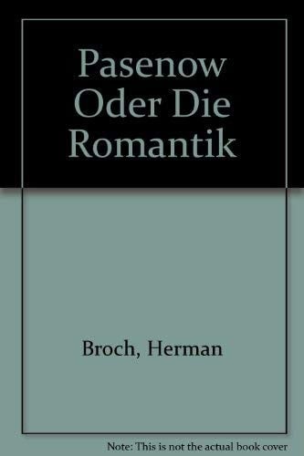Pasenow Oder Die Romantik