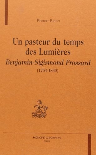 Un pasteur du temps des Lumières