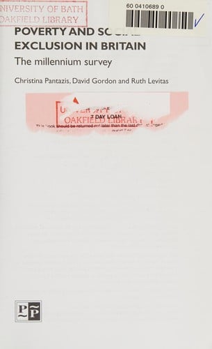 Poverty and social exclusion in Britain