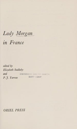 Lady Morgan in France