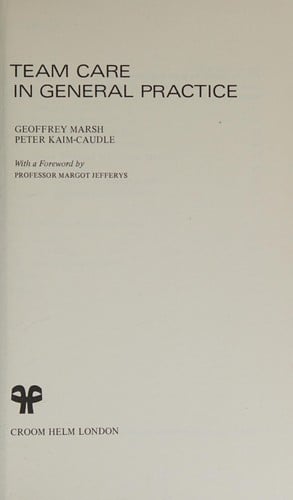 Team care in general practice