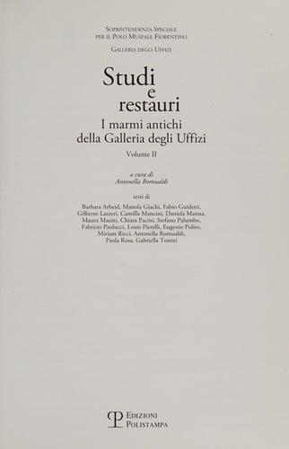 Studi e restauri