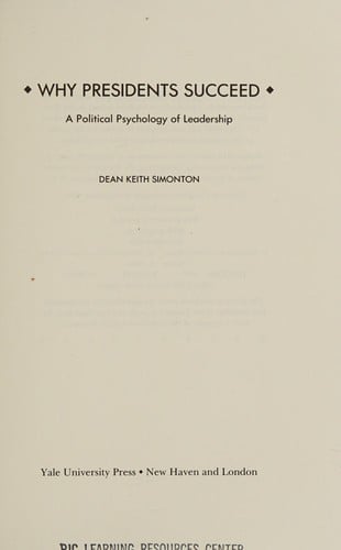 Why presidents succeed