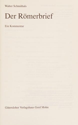 Der Römerbrief